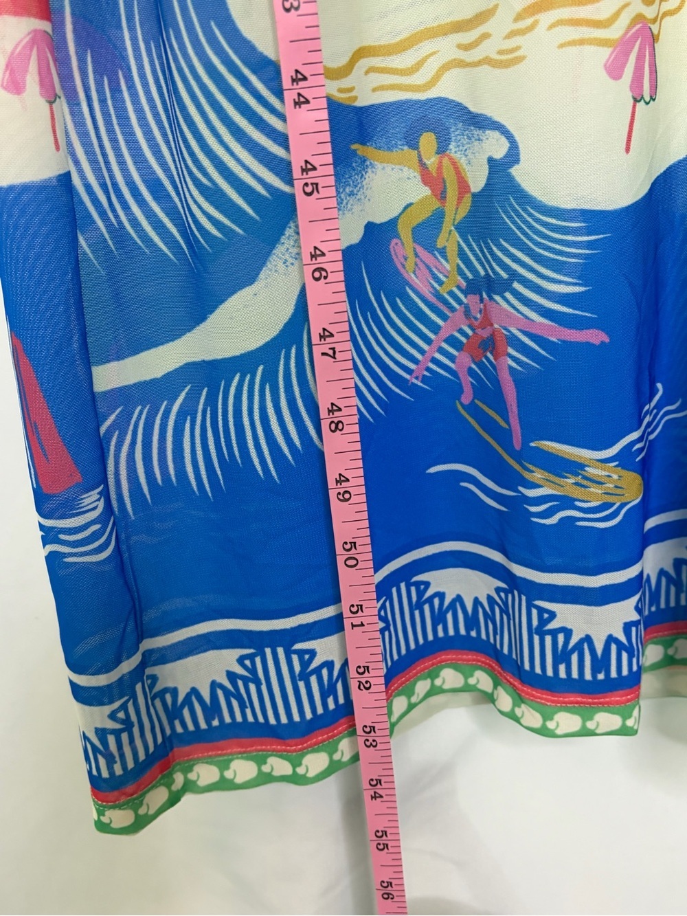 Farm Rio for Anthropologie Rio de Janeiro Mesh Maxi Dress Size Small Tropical - Picture 7 of 10